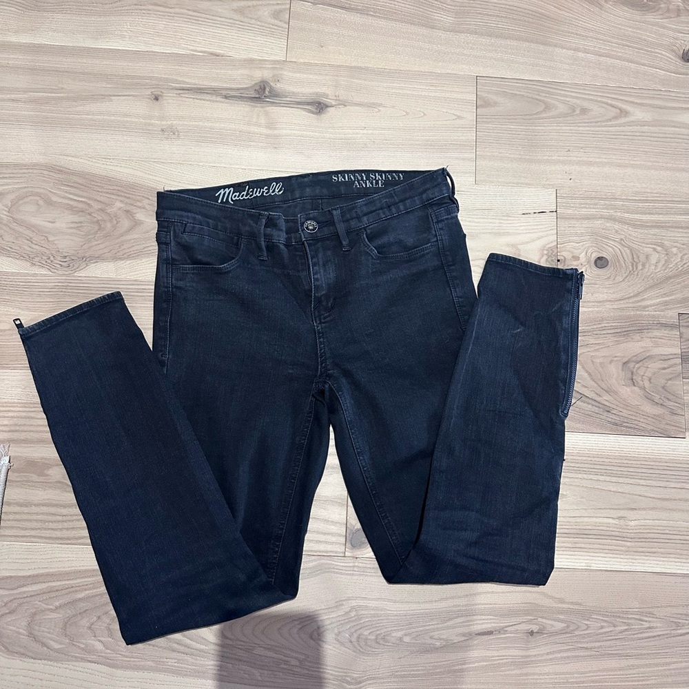 Madewell Women's Skinny Jeans - Black Ankle